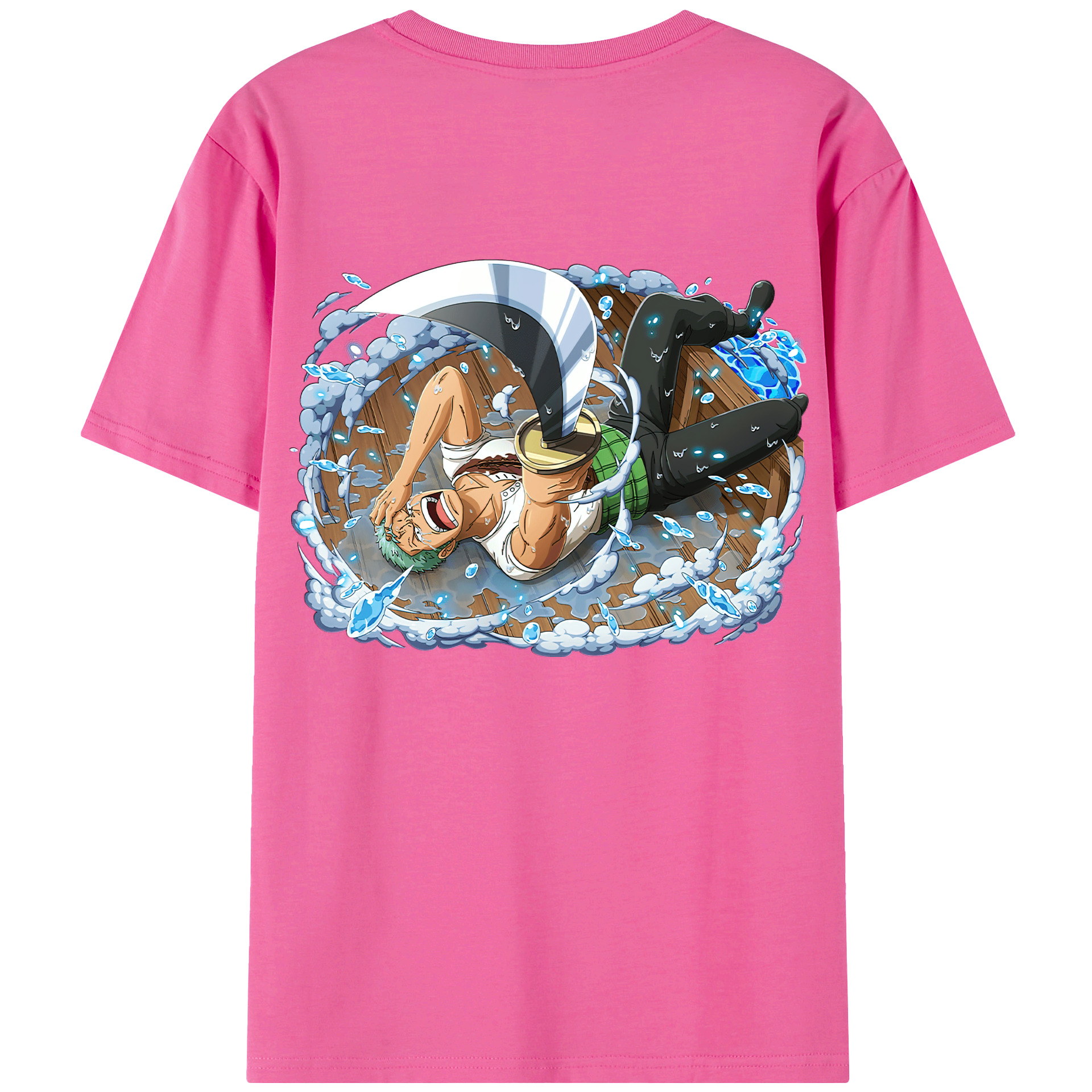 ワンピース ロロノア・ゾロ ONE PIECE Roronoa Zoro レディース半袖Tシャツ(バックプリント)